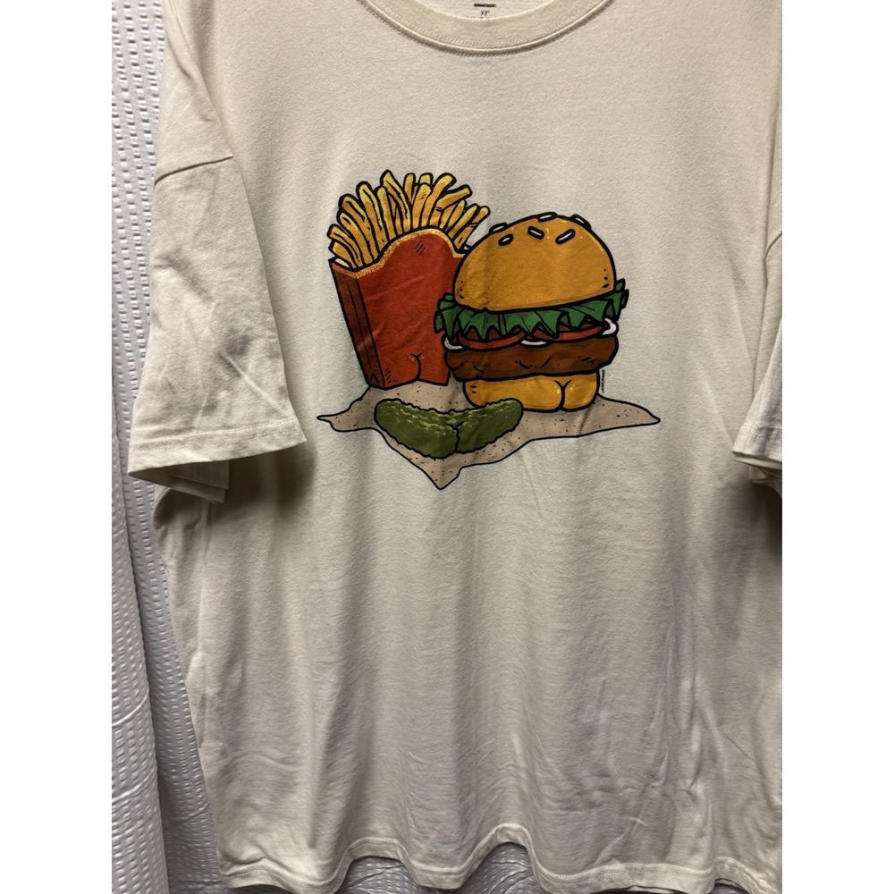 Butts on Things funny Cotton Poly Tee Size XXL Unisex BrianCookArt - Picture 2 of 8